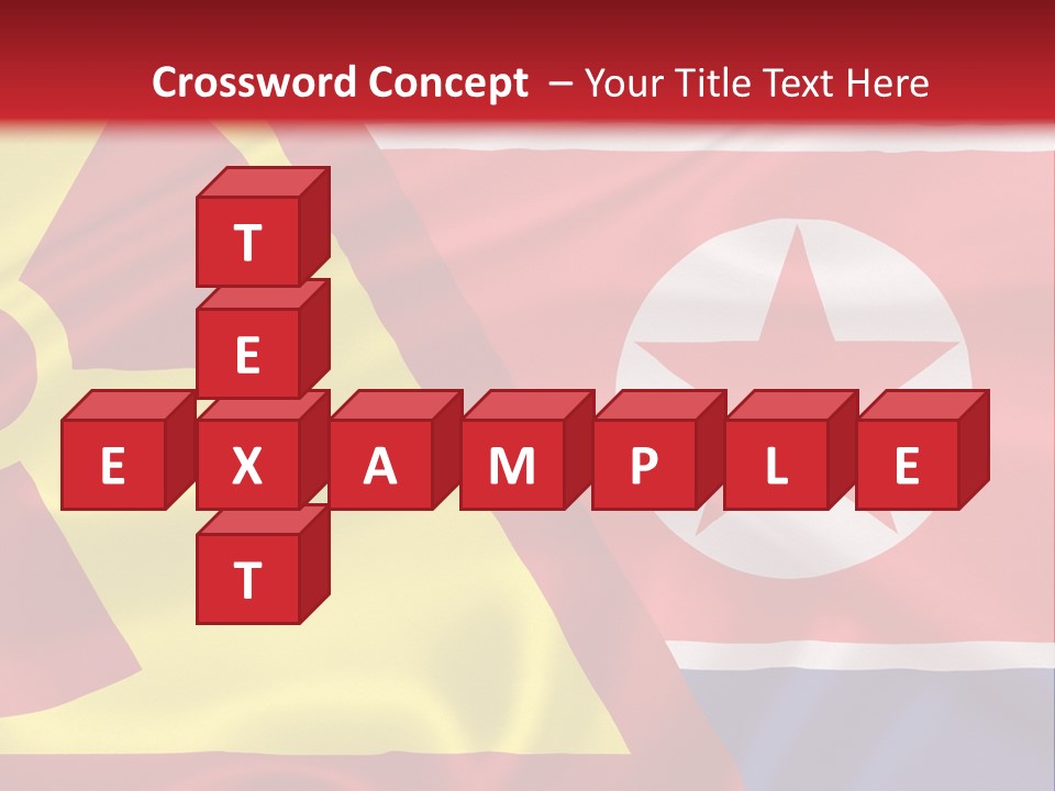 A Flag With A Radioactive Symbol On It PowerPoint Template