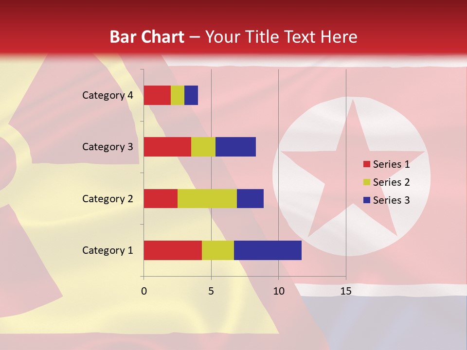 A Flag With A Radioactive Symbol On It PowerPoint Template