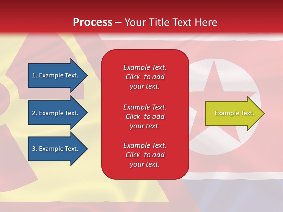 A Flag With A Radioactive Symbol On It PowerPoint Template