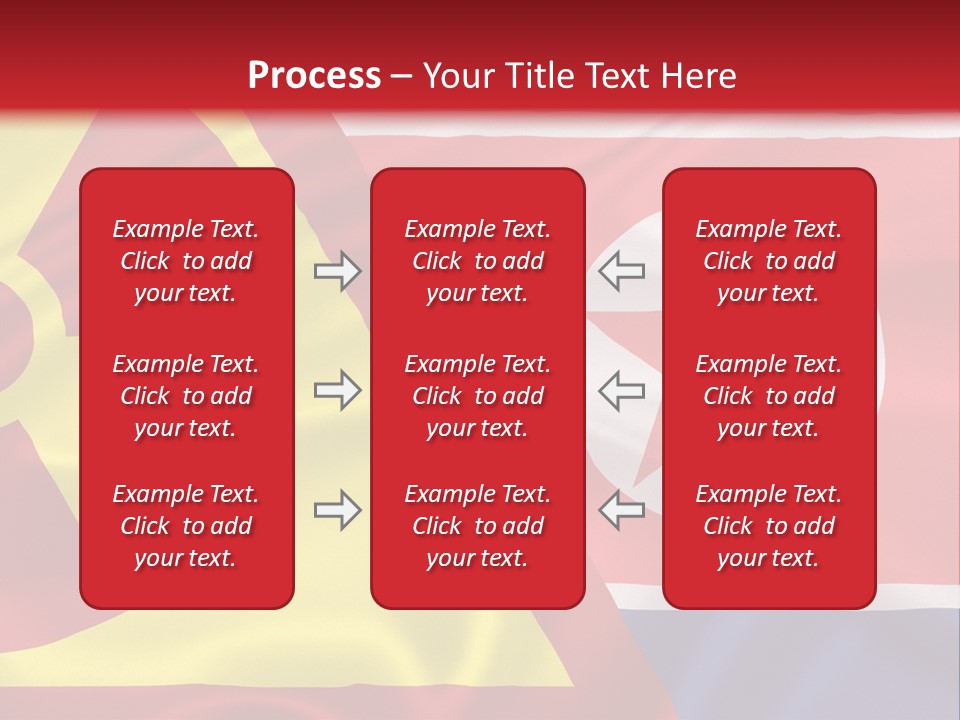 A Flag With A Radioactive Symbol On It PowerPoint Template