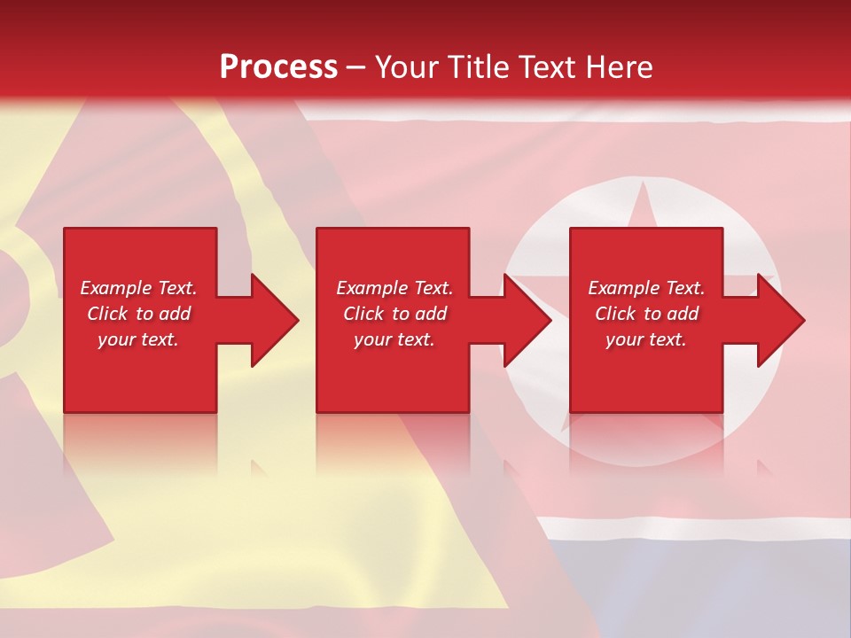 A Flag With A Radioactive Symbol On It PowerPoint Template