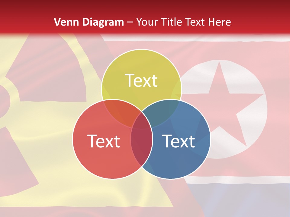 A Flag With A Radioactive Symbol On It PowerPoint Template