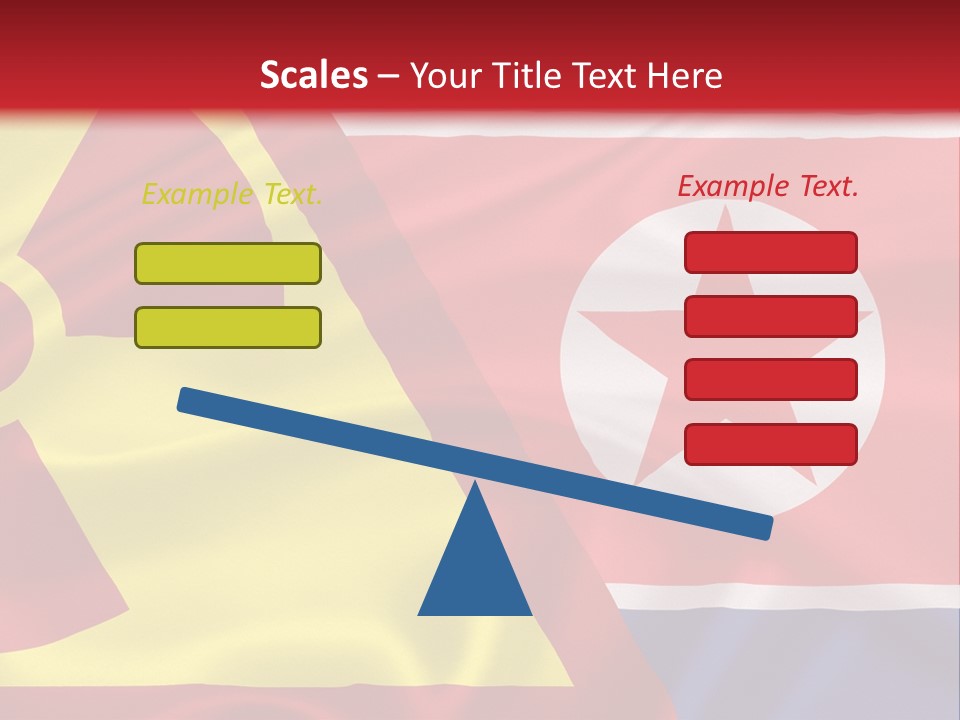 A Flag With A Radioactive Symbol On It PowerPoint Template