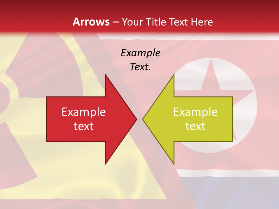 A Flag With A Radioactive Symbol On It PowerPoint Template