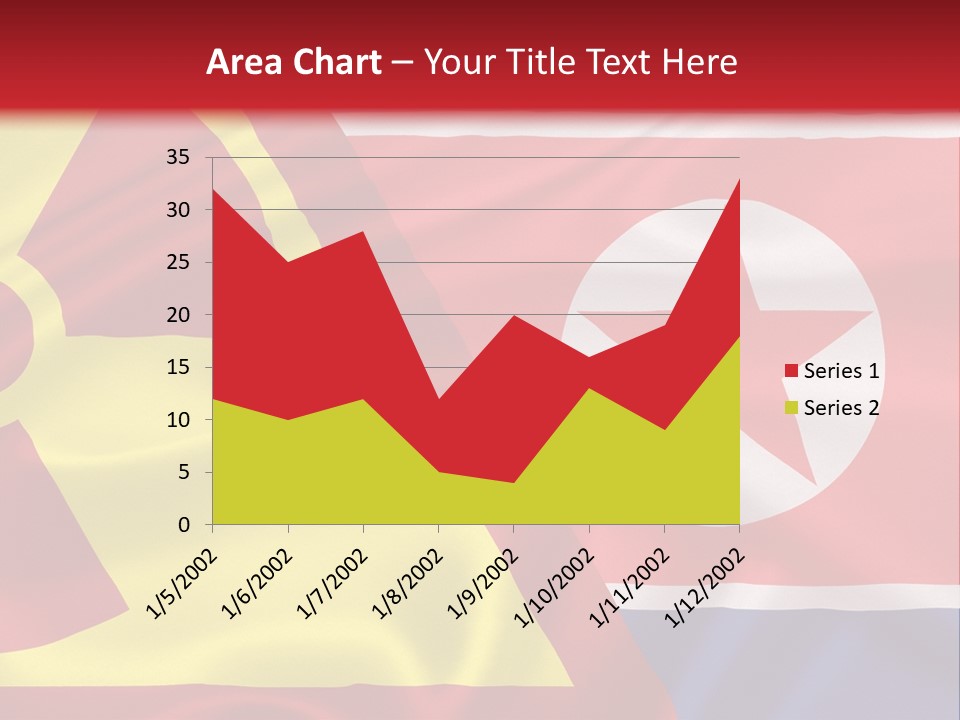 A Flag With A Radioactive Symbol On It PowerPoint Template