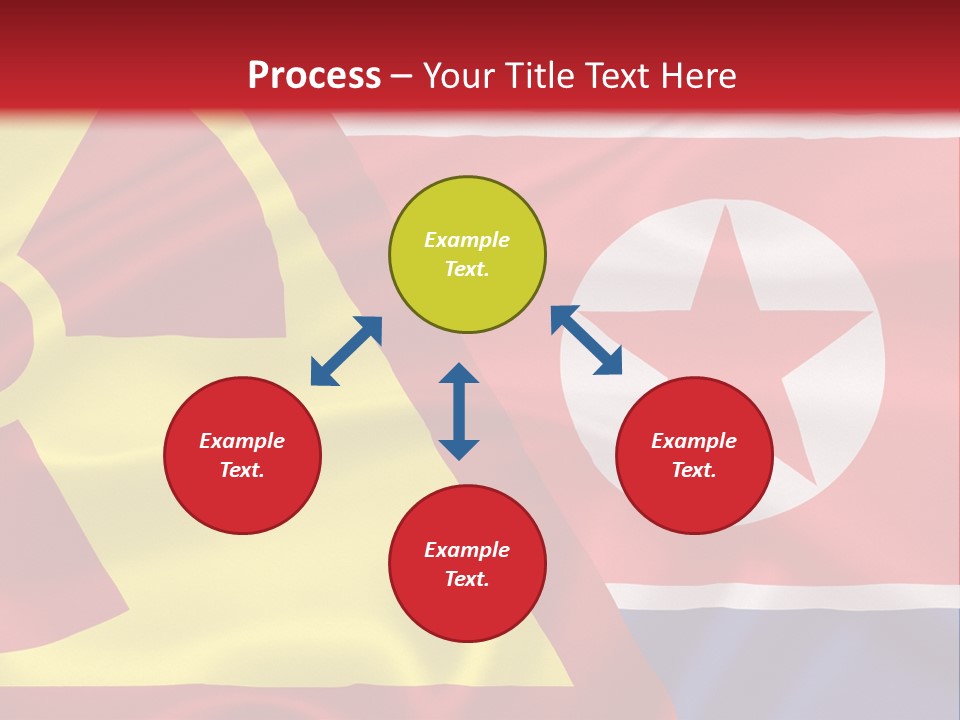 A Flag With A Radioactive Symbol On It PowerPoint Template