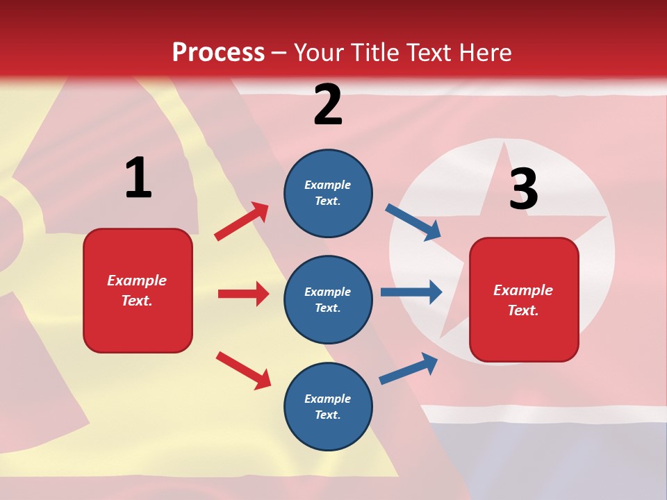 A Flag With A Radioactive Symbol On It PowerPoint Template