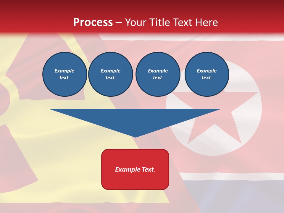 A Flag With A Radioactive Symbol On It PowerPoint Template