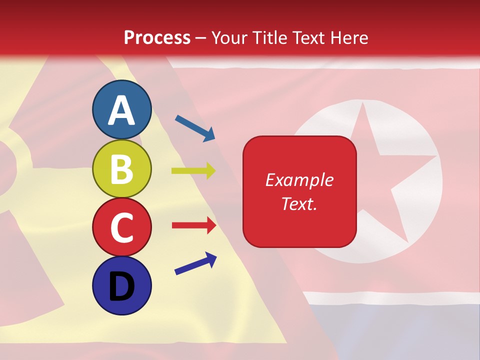 A Flag With A Radioactive Symbol On It PowerPoint Template