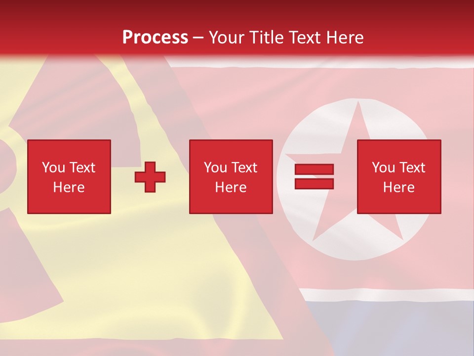 A Flag With A Radioactive Symbol On It PowerPoint Template