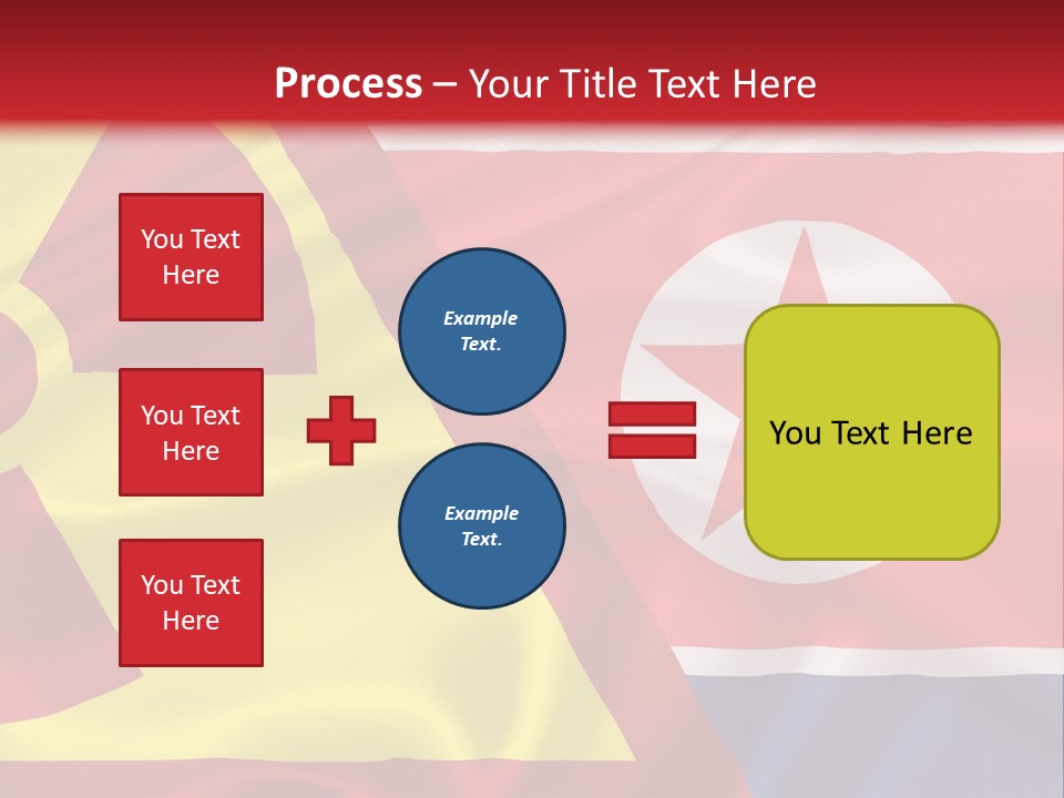 A Flag With A Radioactive Symbol On It PowerPoint Template