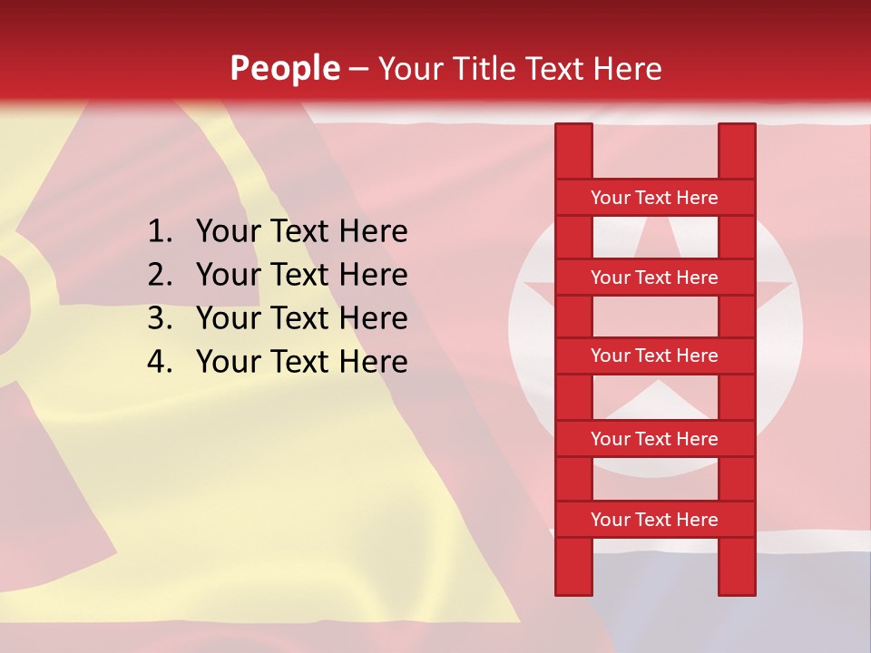 A Flag With A Radioactive Symbol On It PowerPoint Template