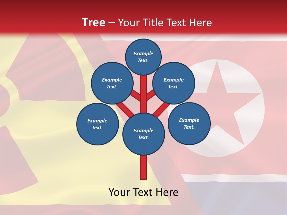 A Flag With A Radioactive Symbol On It PowerPoint Template