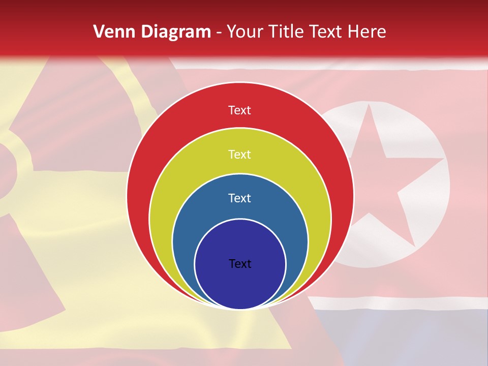 A Flag With A Radioactive Symbol On It PowerPoint Template