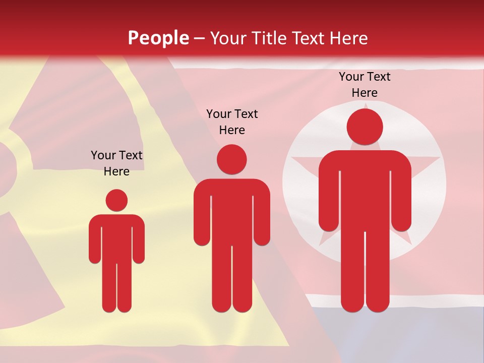 A Flag With A Radioactive Symbol On It PowerPoint Template