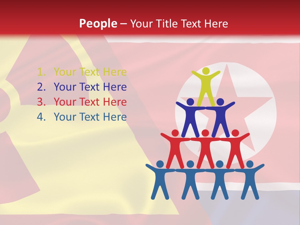 A Flag With A Radioactive Symbol On It PowerPoint Template