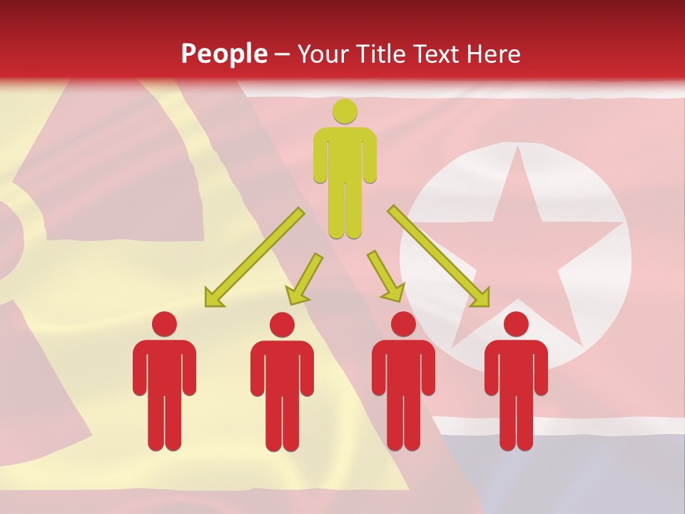 A Flag With A Radioactive Symbol On It PowerPoint Template