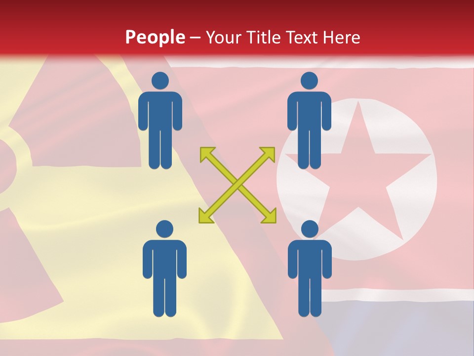 A Flag With A Radioactive Symbol On It PowerPoint Template