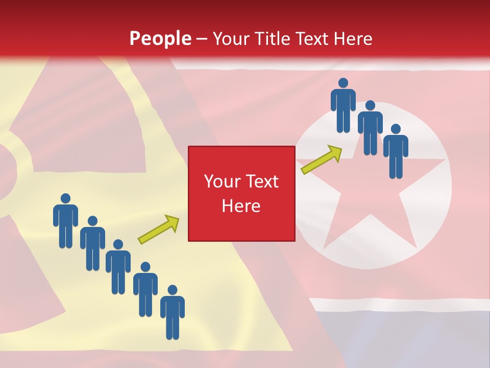 A Flag With A Radioactive Symbol On It PowerPoint Template