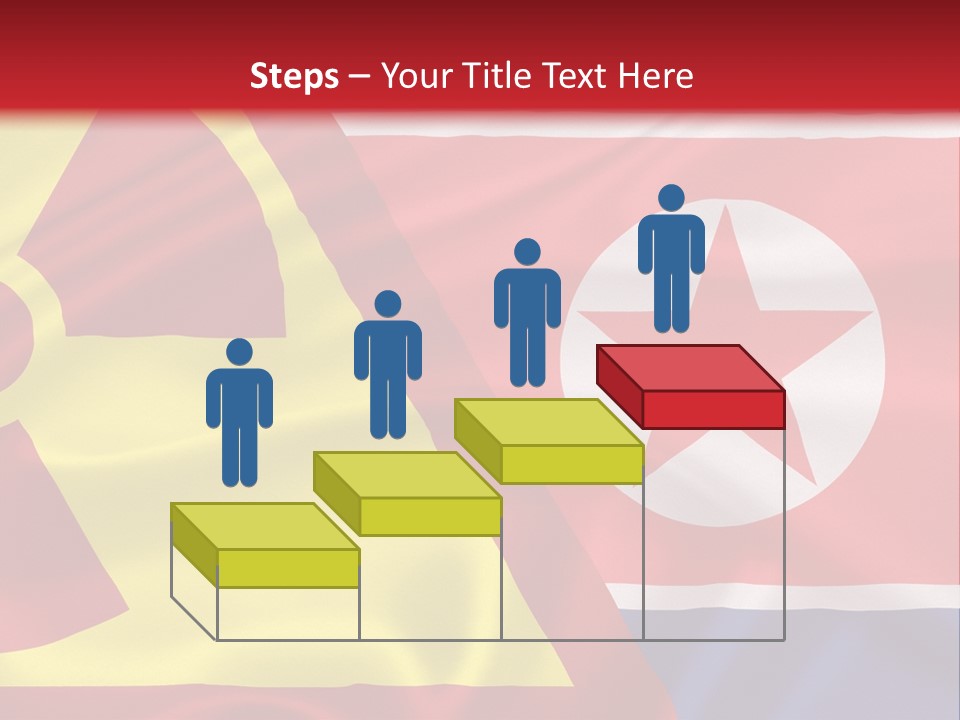 A Flag With A Radioactive Symbol On It PowerPoint Template