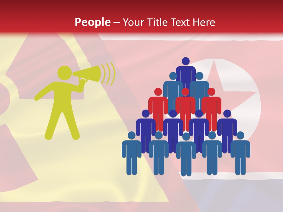 A Flag With A Radioactive Symbol On It PowerPoint Template