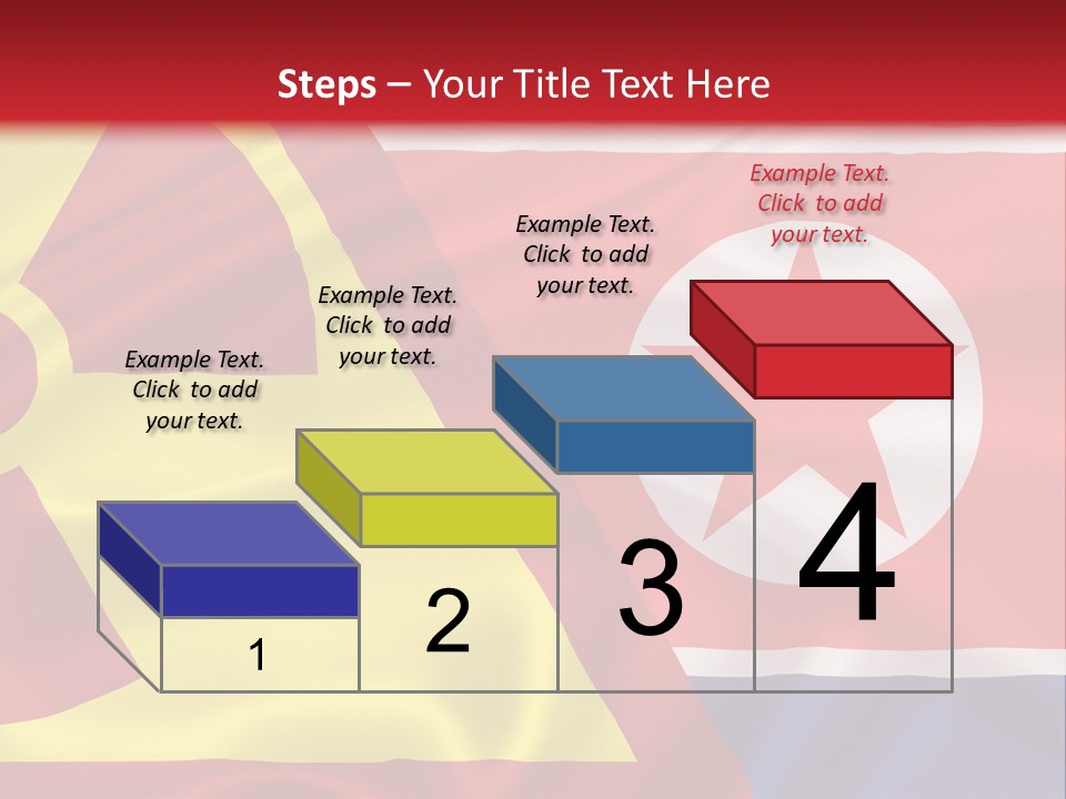 A Flag With A Radioactive Symbol On It PowerPoint Template