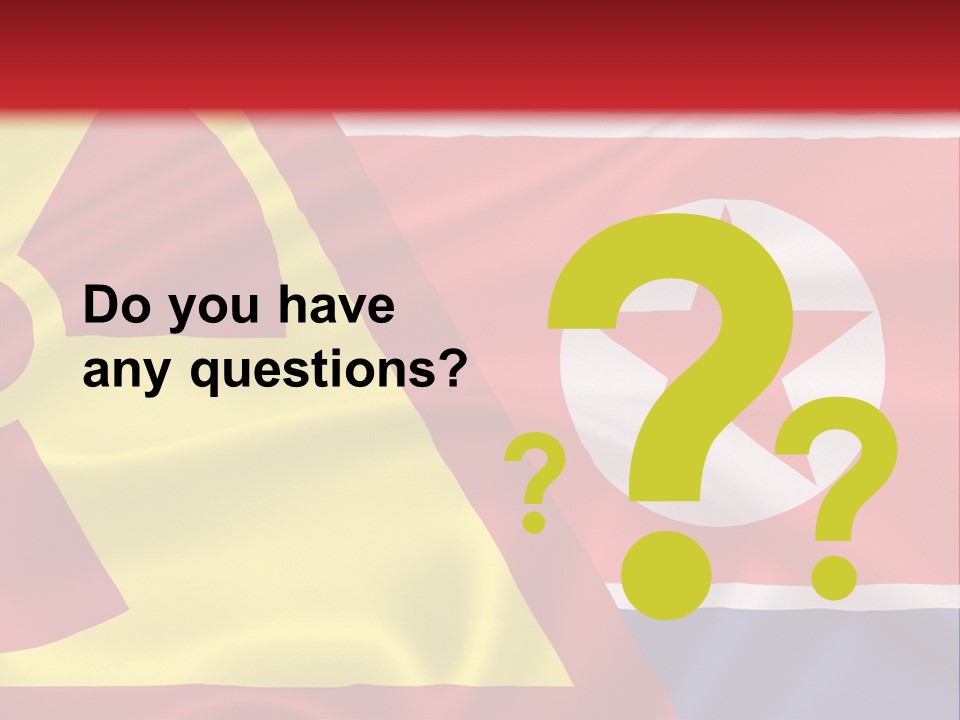 A Flag With A Radioactive Symbol On It PowerPoint Template