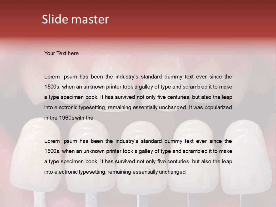 Aesthetic Orthodontic Lips PowerPoint Template