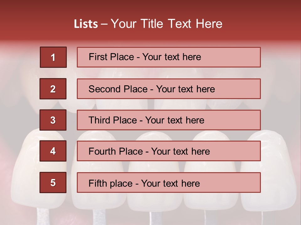 Aesthetic Orthodontic Lips PowerPoint Template