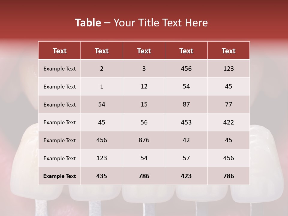 Aesthetic Orthodontic Lips PowerPoint Template