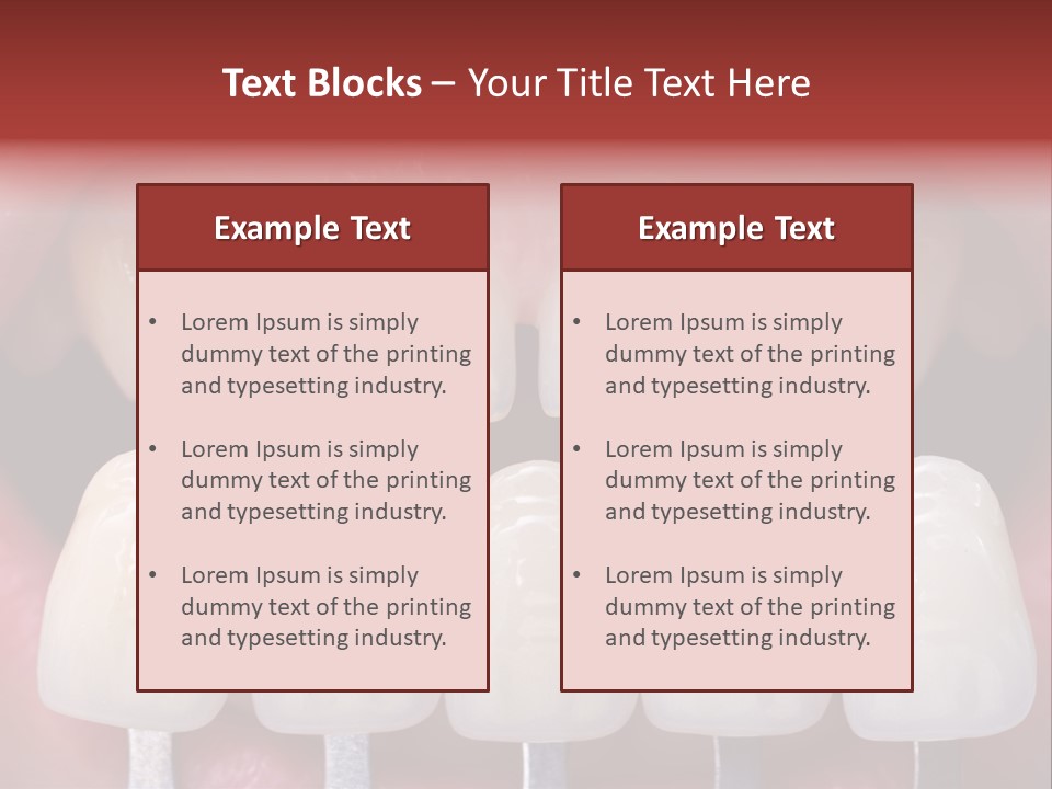 Aesthetic Orthodontic Lips PowerPoint Template