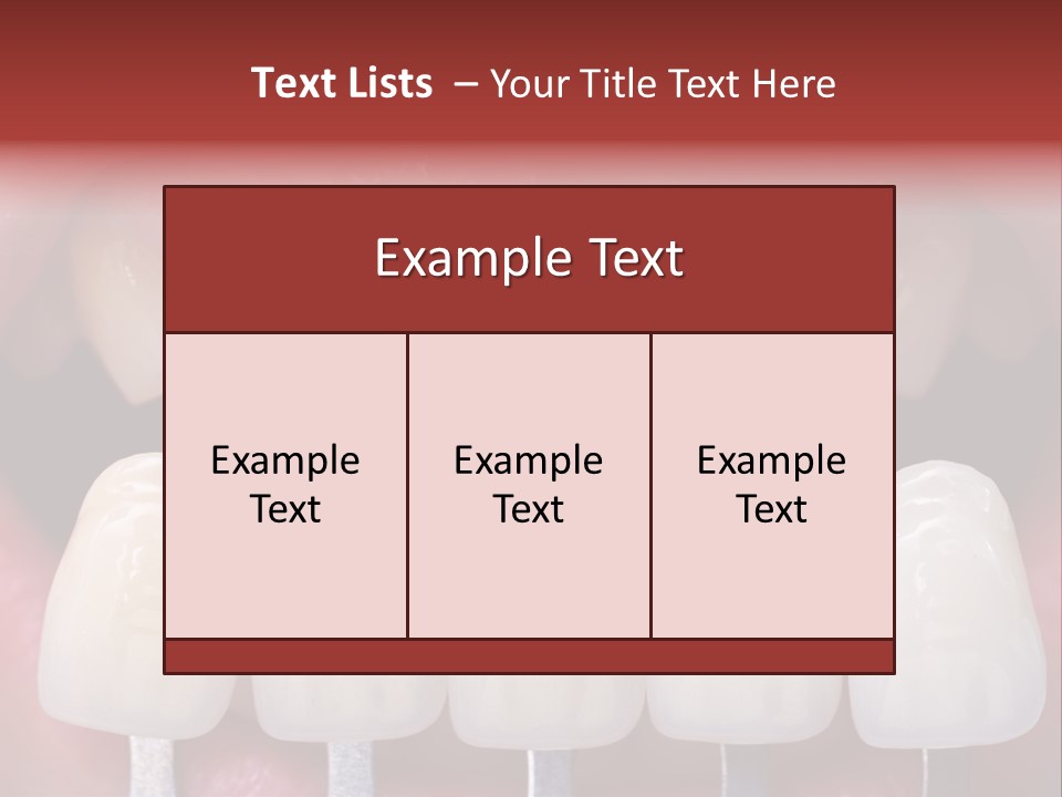 Aesthetic Orthodontic Lips PowerPoint Template