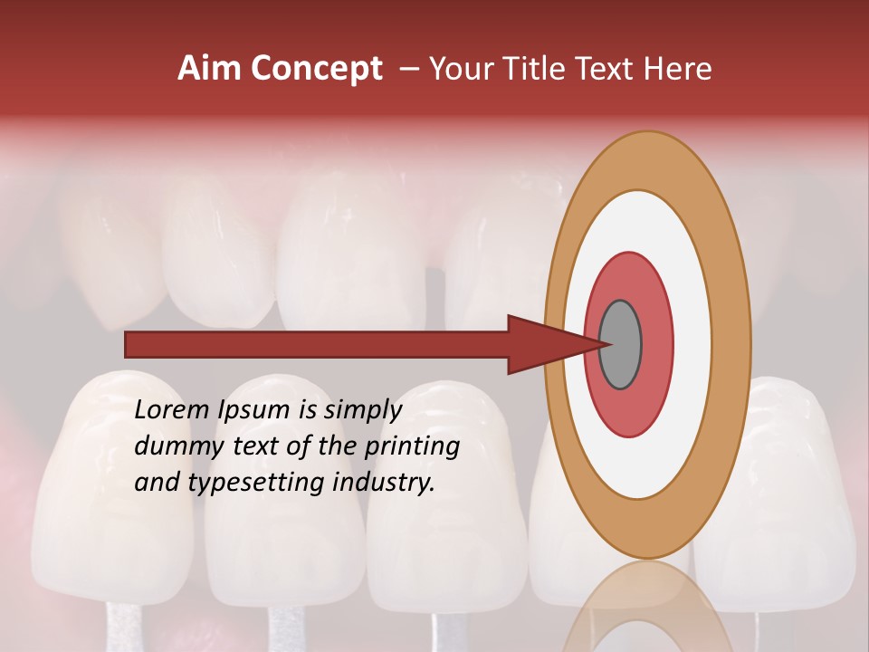 Aesthetic Orthodontic Lips PowerPoint Template