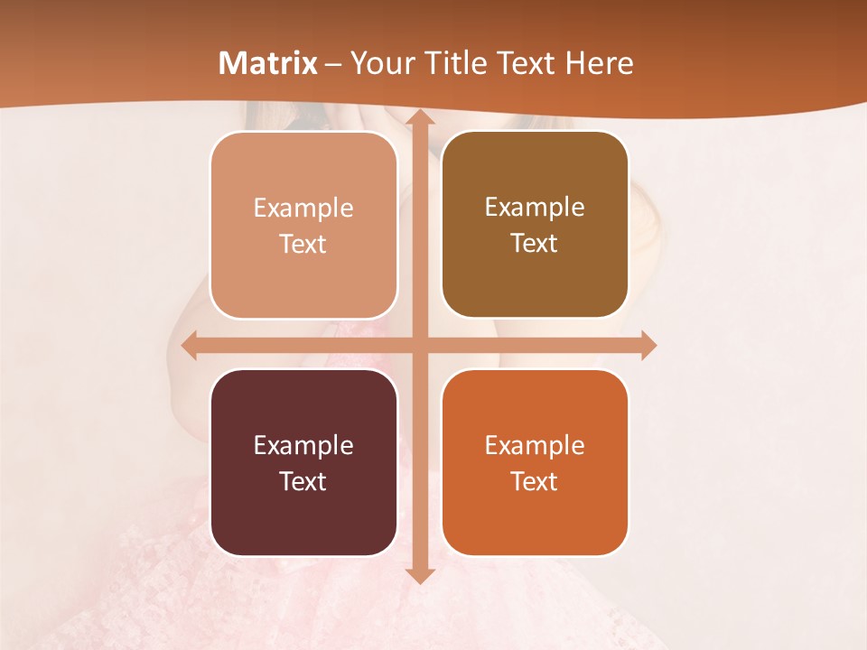 Pink Childhood Caucasian PowerPoint Template