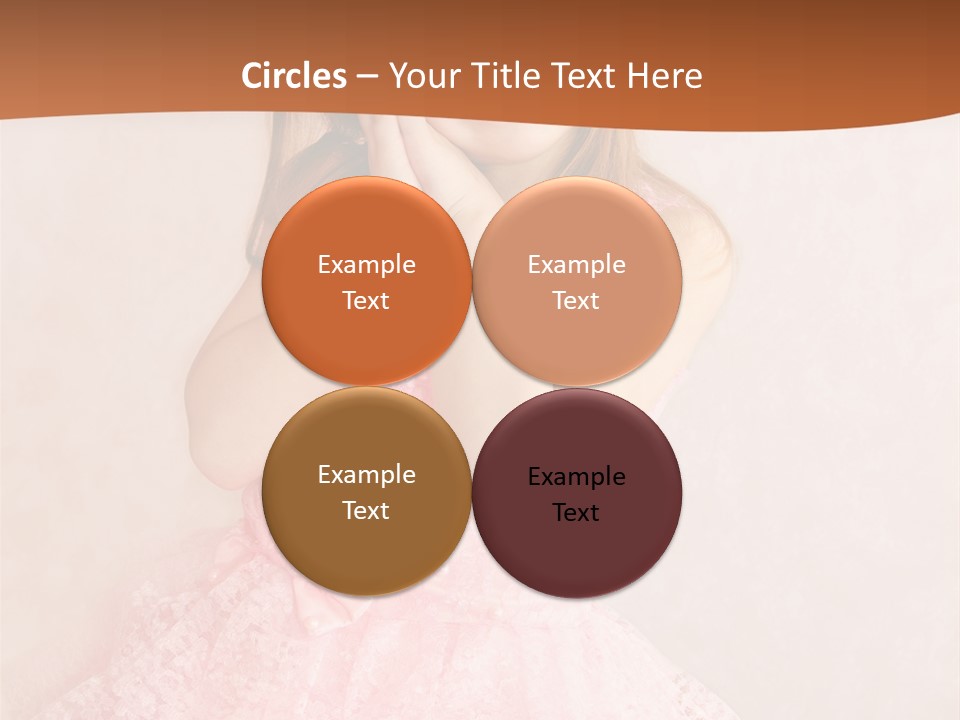 Pink Childhood Caucasian PowerPoint Template