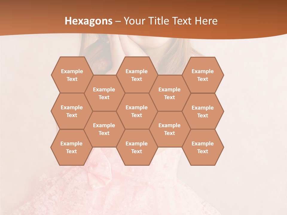 Pink Childhood Caucasian PowerPoint Template