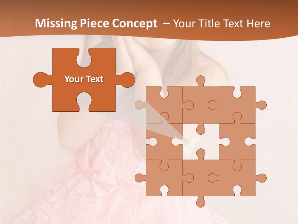 Pink Childhood Caucasian PowerPoint Template