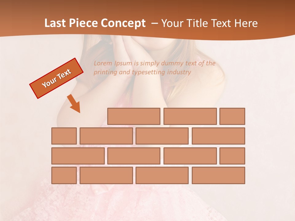 Pink Childhood Caucasian PowerPoint Template