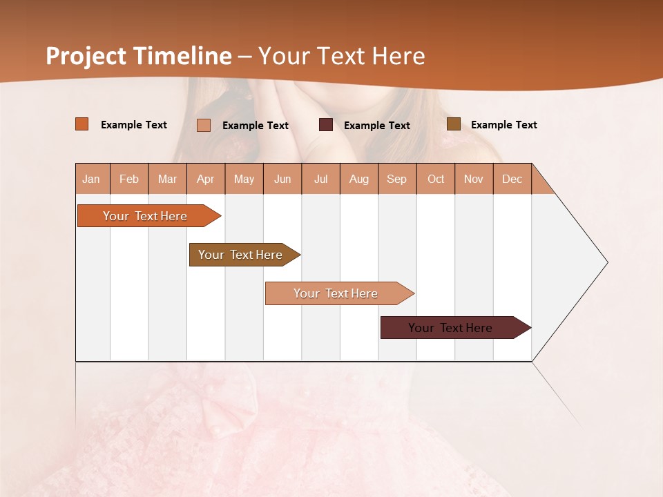 Pink Childhood Caucasian PowerPoint Template