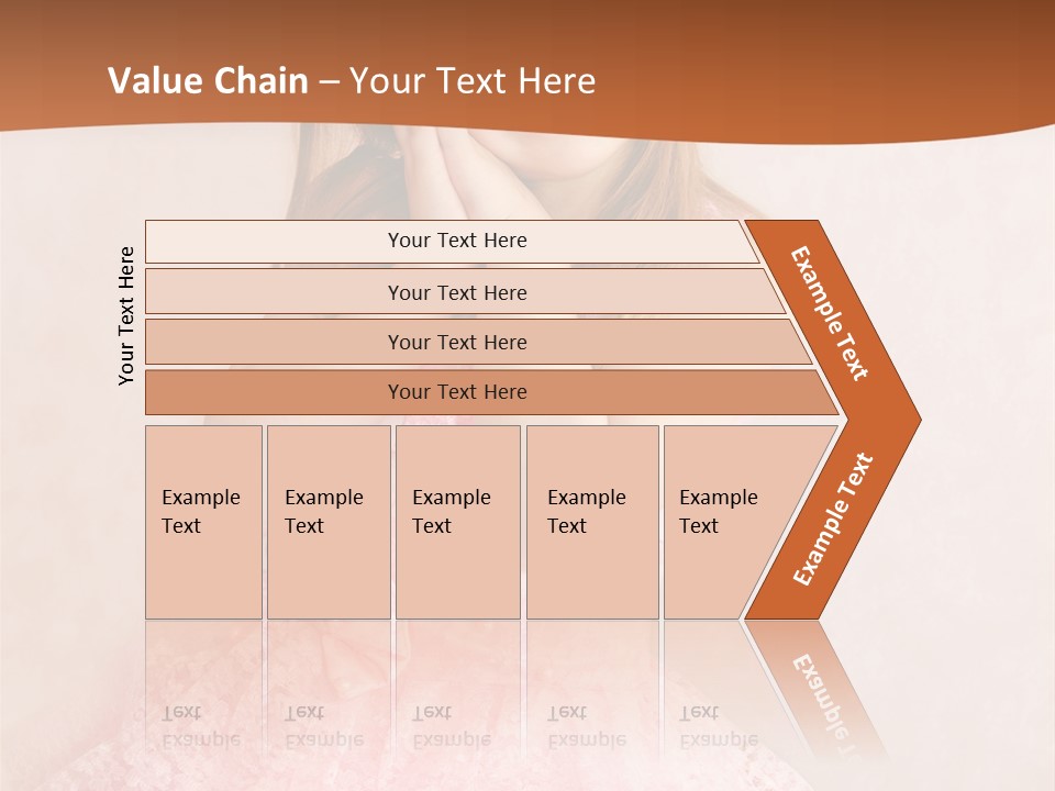 Pink Childhood Caucasian PowerPoint Template