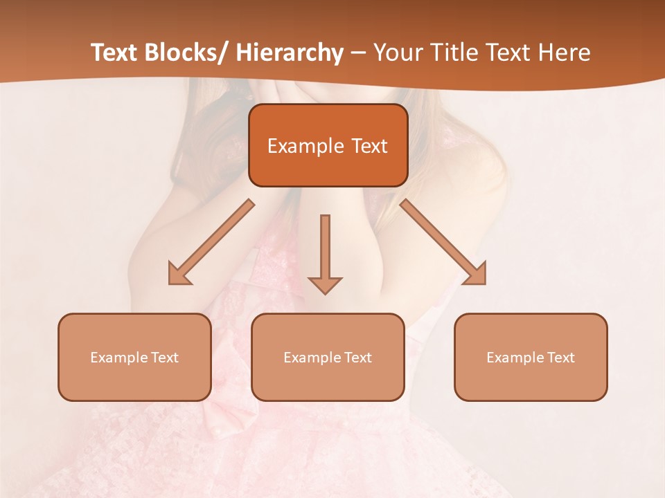 Pink Childhood Caucasian PowerPoint Template