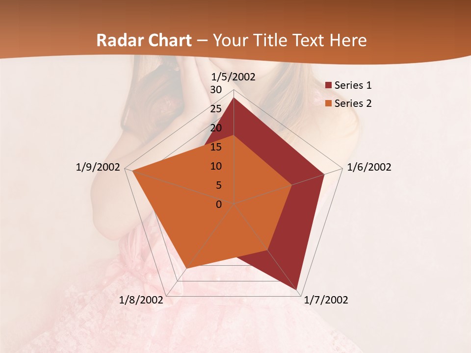 Pink Childhood Caucasian PowerPoint Template