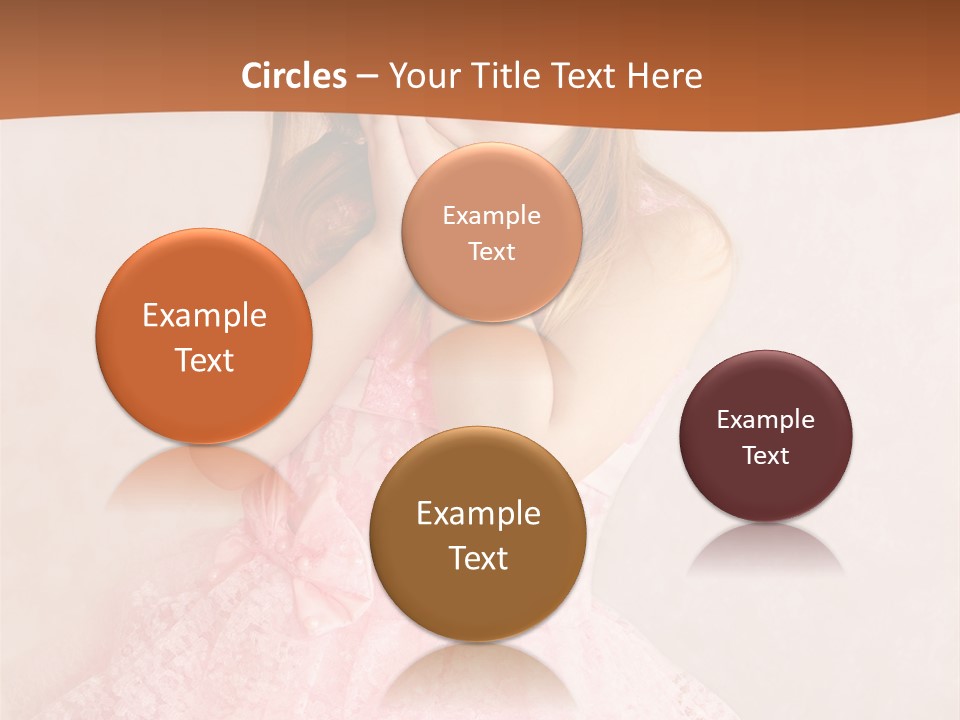 Pink Childhood Caucasian PowerPoint Template
