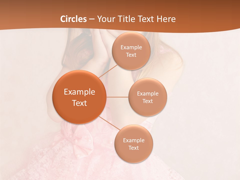 Pink Childhood Caucasian PowerPoint Template