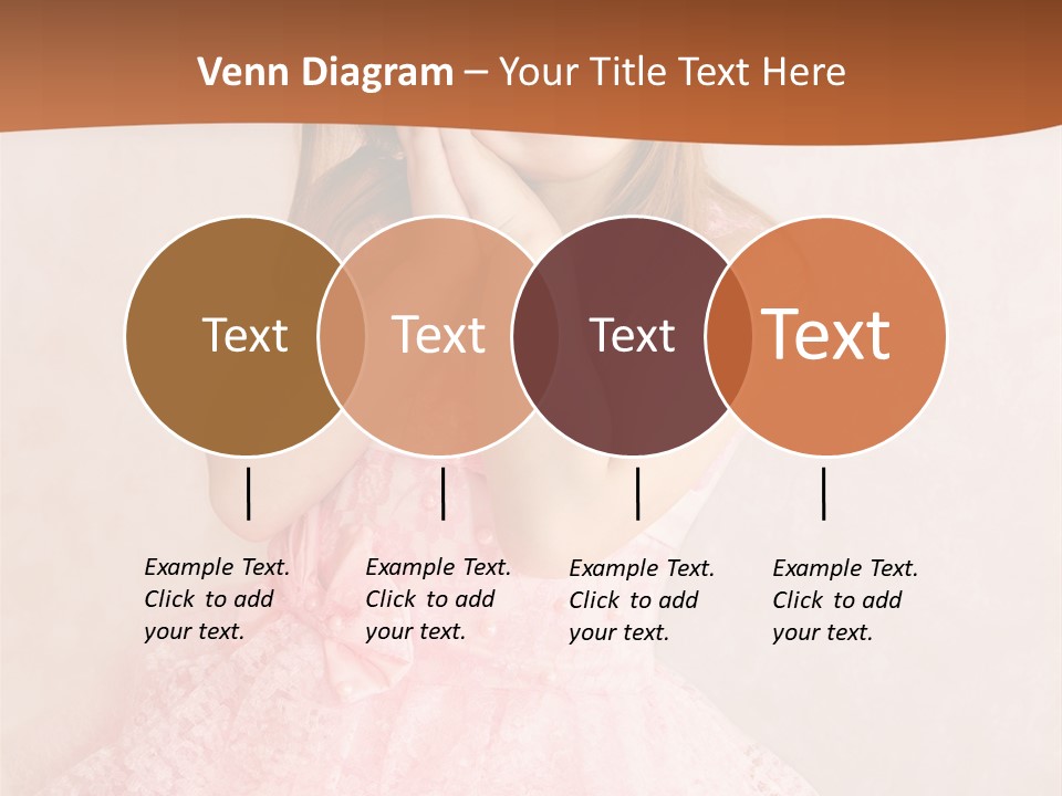 Pink Childhood Caucasian PowerPoint Template