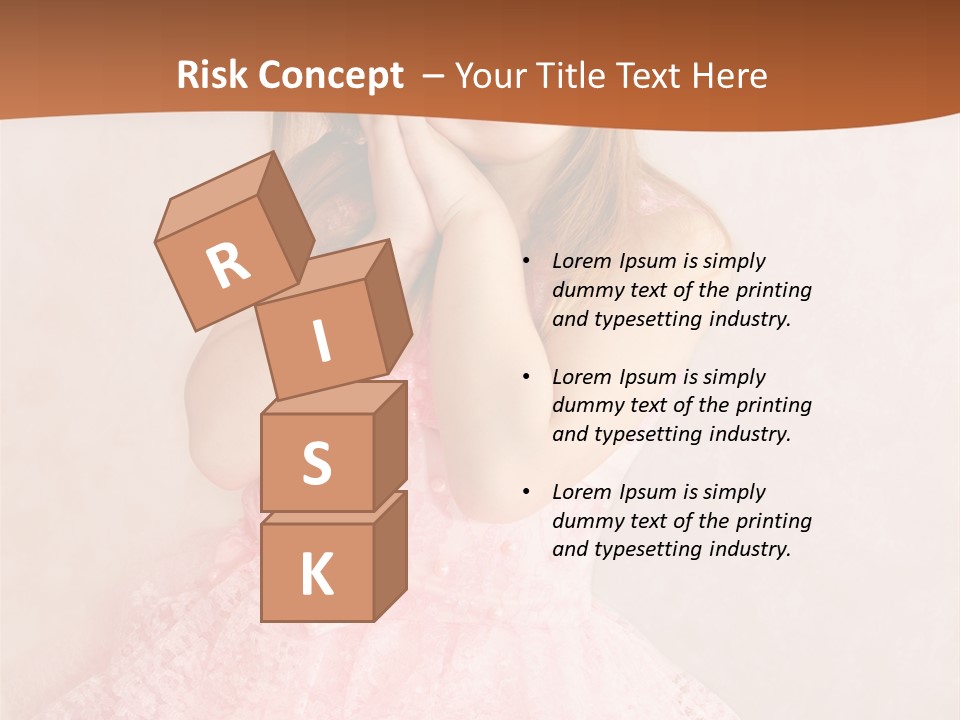 Pink Childhood Caucasian PowerPoint Template