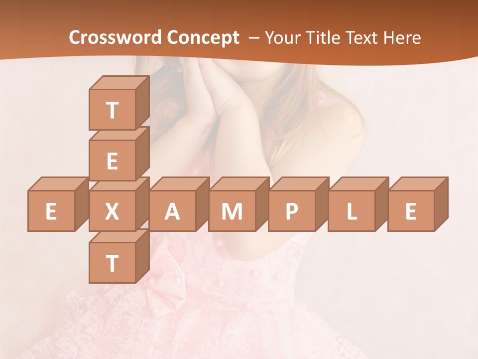 Pink Childhood Caucasian PowerPoint Template