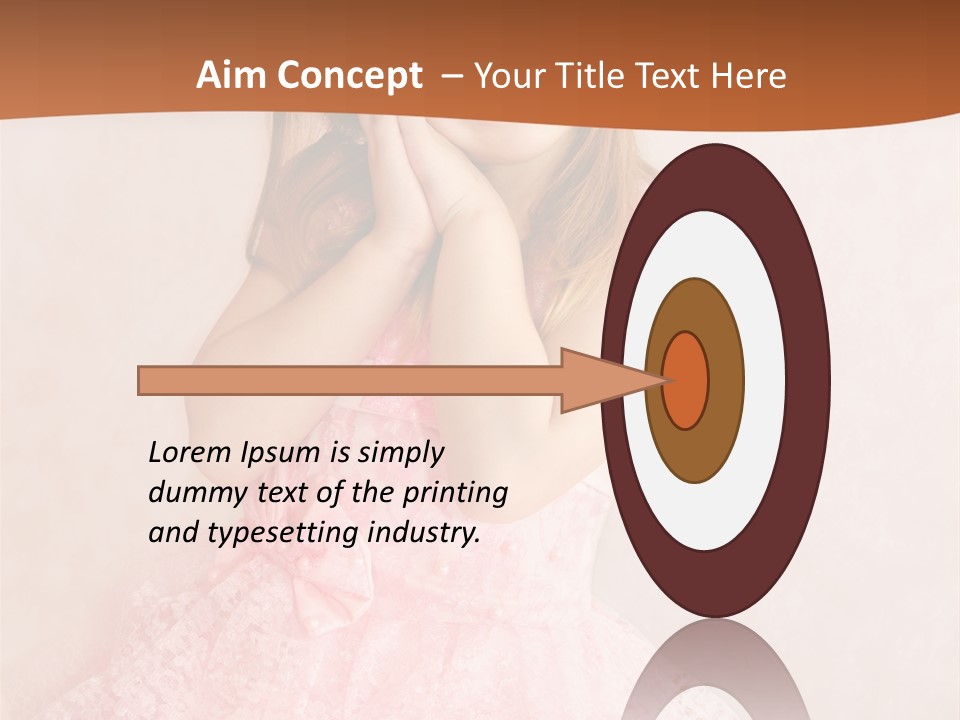 Pink Childhood Caucasian PowerPoint Template