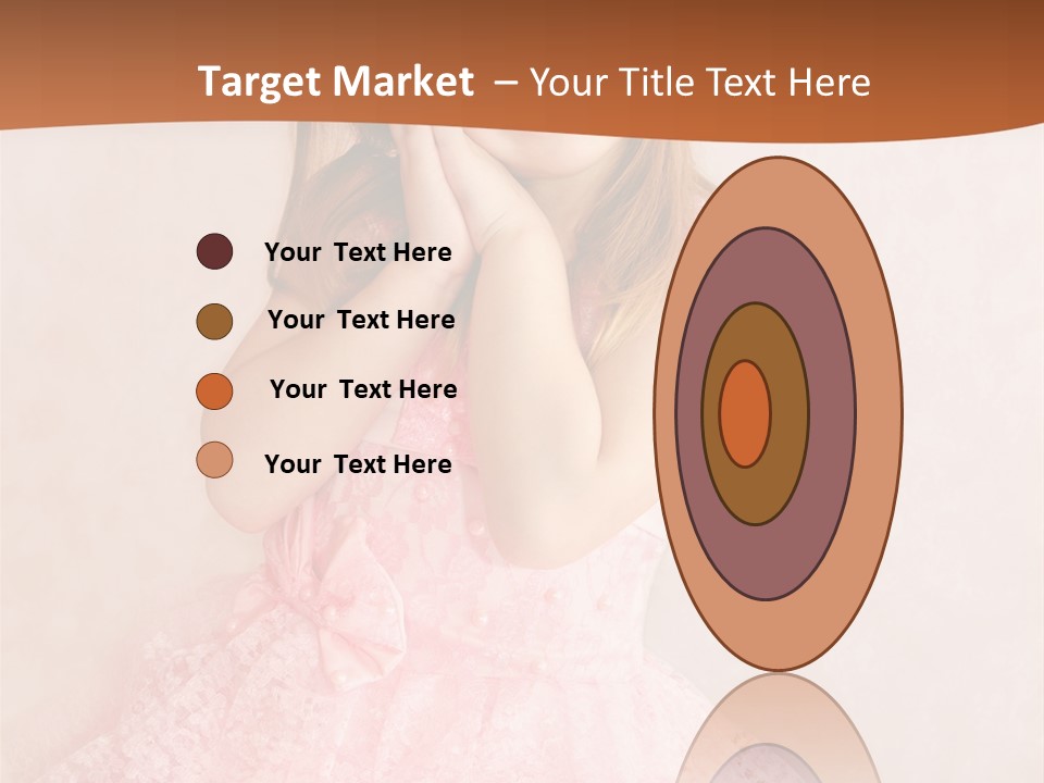 Pink Childhood Caucasian PowerPoint Template