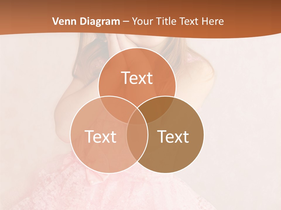 Pink Childhood Caucasian PowerPoint Template